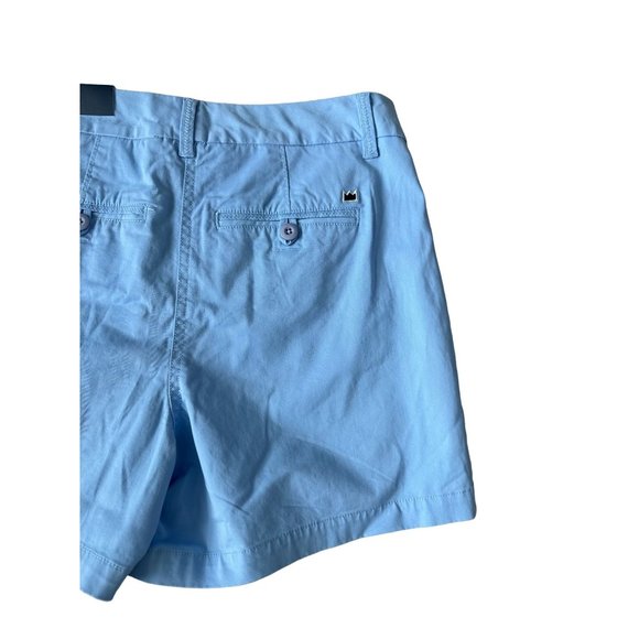 CROWN & IVY Caroline Blue Cotton Blend Shorts Size 8 NEW - Picture 4 of 7